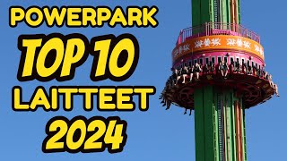 Powerpark TOP 10 Laitteet 2024 [upl. by Ecnerewal]