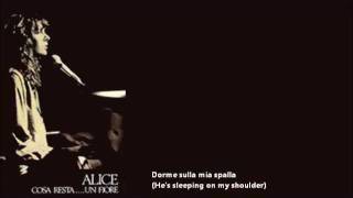 Alice 1978  Un Fiore A Flower with Lyrics and English Translation [upl. by Patt]