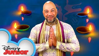 Diwali Dance Tutorial 💃 Mira Royal Detective  Disney Junior [upl. by Argent]