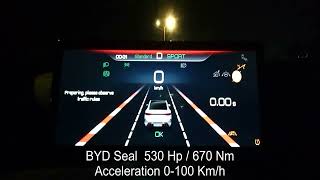 BYD Seal  530 Hp  vs Tesla Model 3 Performance  513 Hp  Acceleration 0100 Kmh Battle [upl. by Burman]