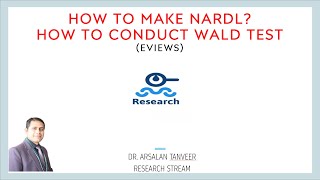 Econometrics How to conduct Wald Test for NARDL [upl. by Rabelais]