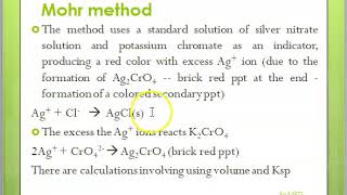 Argentometric titration MPTS [upl. by Kirt]