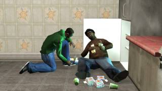 Big smoke raids the fridge [upl. by Anuqahs]