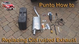 Punto How To Exhaust Replacement [upl. by Arzed142]