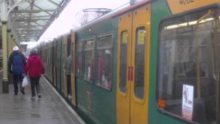 Tyne and Wear Metro  Metrocars 4082 and 4062 at Cullercoats [upl. by Sesom]