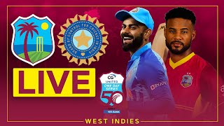 🔴 LIVE  West Indies v India  2nd CG United ODI powered by Yes Bank [upl. by Harday17]