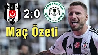 Beşiktaş vs Konyaspor 20 MAÇ ÖZETI Highlights amp All Goals Trendyol Süper Lig Besiktas Konyaspor [upl. by Id500]