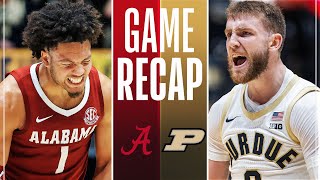 2 Alabama Takes On 13 Purdue  Full Game Recap  November 15 2024 [upl. by Sakovich]