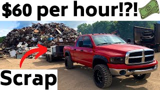 Making 60hr Selling Scrap Metal Scrapping amp Recycling Scrap Metal [upl. by Anaugal]