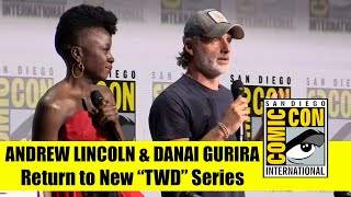 ANDREW LINCOLN amp DANAI GURIRA Announce Their Return in a NEW WALKING DEAD SERIES  Comic Con 2022 [upl. by Junji583]