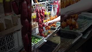 Night market in the Philippines Philippine sausages vigan or pampanga style What is your choice [upl. by Nerradal]