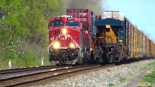 And This Happened While I Filmed a CSX Train Also a Fast BNSF Train Big CSX Manifest Train  More [upl. by Mikel]