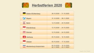 Herbstferien 2020 [upl. by Adnohsirk]