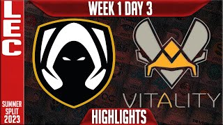 TH vs VIT Highlights  LEC Summer 2023 W1D3  Team Heretics vs Team Vitality [upl. by Nolyat]