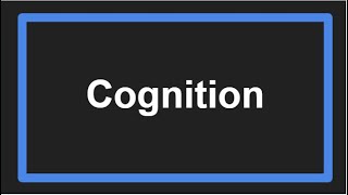 Meaning of Cognition [upl. by Lauer]