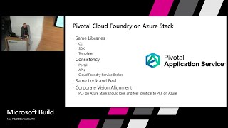 Using Pivotal Cloud Foundry across Azure and Azure Stack  Build 2018 [upl. by Cain]