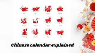 Chinese calendar explained lunar calendar yin calendar [upl. by Atat]