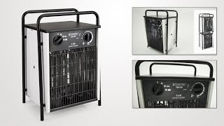 Trotec Elektroheizgebläse TDS 50  der effektive Heizer für Innenräume 9 kW [upl. by Eigna]