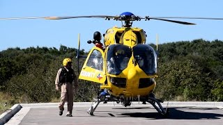 Helicopter Take Off StarFlight N373TC Travis County EMS Fire Rescue [upl. by Novoj]