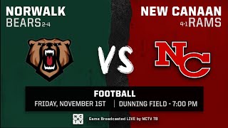 Football New Canaan vs Norwalk  11124 [upl. by Drewett937]