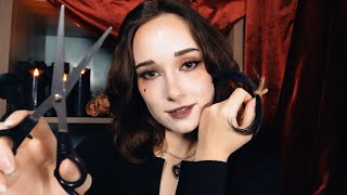 ASMR Occult Goth is Obsessed w You  Haircut Spoolie Nibbles Face Drawing [upl. by Umeh96]