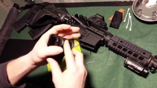 Sig PM400 Magwell Grip Install  AR pistol [upl. by Xuaegram]