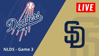 Los Angeles Dodgers vs San Diego Padres Live Stream  MLB Baseball NLDS  Game 3 [upl. by Ardme990]