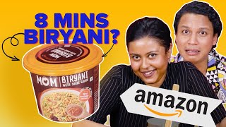 We Tried ReadyToEat Food From Amazon  BuzzFeed India [upl. by Ammej973]