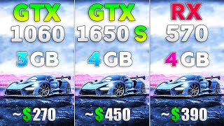 RX 570 4GB vs GTX 1650 SUPER 4GB vs GTX 1060 3GB Which is Better in 2021 [upl. by Ttayh44]