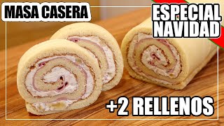 Masa de PIONONO Casera y 2 Rellenos SALADOS SúperFáciles [upl. by Francene]