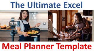 Ready to use Meal Planner Template Using Excel 365 [upl. by Yenmor]