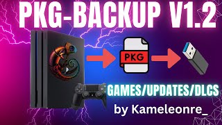 PKG Backup v12 Solution for PS4 Jailbreak 505 to 110 Gamers [upl. by Ruphina51]