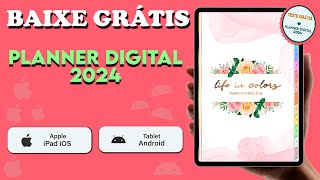 Planner Digital Grátis 2024 para iPad e Tablet Android plannerdigital goodnotes6 tabletandroid [upl. by Zins]