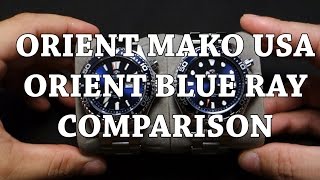 Orient Mako USA blue Orient Blue Ray Comparison [upl. by Dambro]