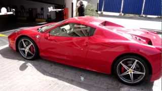 Ferrari 458 Italia Spider in Dubai Marina [upl. by Nessaj]