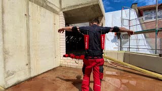 Exoskelett für den Bau Hilti EXO01 Testvideo Sehr zu empfehlen☺️ [upl. by Ydnak]