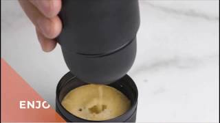 How To Use Wacaco Minipresso GR  Hand Coffee Maker Travel Gadgets Perfect for Camping Hiking [upl. by Arlynne]