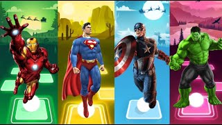 Spiderman Cartoon 🆚 Hulk 🆚 Ironman 🆚 Batman 🆚 Captain America 🎵 Who Will Win⁉️ [upl. by Ynahpets]