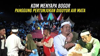 KDM MENYAPA BOGOR  PANGGUNG PERTUNJUKAN DIGUYUR AIR MATA [upl. by Lustig]