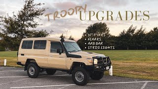 The Troopy Gets Upgrades  35quot Tyres  ARB Bar  Stedi Lights [upl. by Woehick]