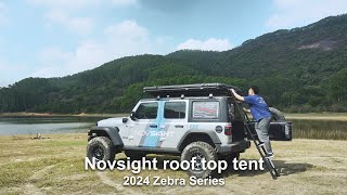 Novsight Rooftop Tent 2024 New Zebra SeriesHard Shell Pop up Roof top tent [upl. by Zanze]