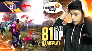 😱81 Level ആയപ്പോൾ എനിക്ക് കിട്ടിയത് കണ്ടോ😳Headshots Only Gameplay🥵തീ പാറിയ കളി🔥Free Fire Malayalam [upl. by Gerrit]