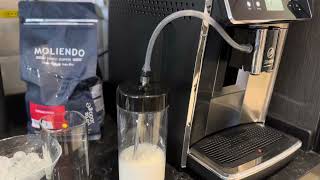 SAECO SM658000 GRANAROMA KAHVE MAKINESI ILE ICED LATTE MACCHIATO [upl. by Karissa978]