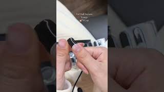 Black French Gel Nail stickers ❤️nails nailart nailtech nailtutorial pressonnails gelnails [upl. by Barris391]