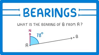 GCSE Maths  What are Bearings 118 [upl. by Dougy]