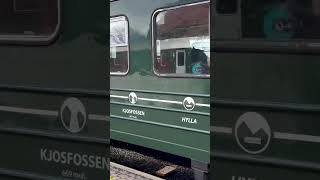 Boarding the historic Flamsbana train from Flam to Myrdal train travel norway trainjourney [upl. by Gemperle]