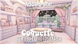 Coquette Grinding  House build  Adopt me [upl. by Ydnolem]