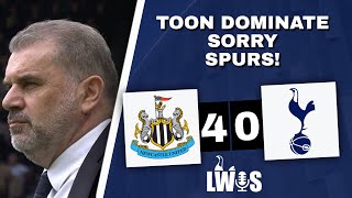 Toon Dominate Sorry Spurs  Newcastle 40 Tottenham Premier League  PostMatch Analysis Podcast [upl. by Notsirk]