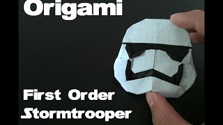 Origami First Order Stormtrooper Star Wars Force Awakens [upl. by Oletta]