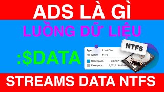 Luồng Dữ Liệu ADS Trong NTFS Thật Ra Là Gì  Information NTFS and Alternate Data Streams in Windows [upl. by Ahtnamas]